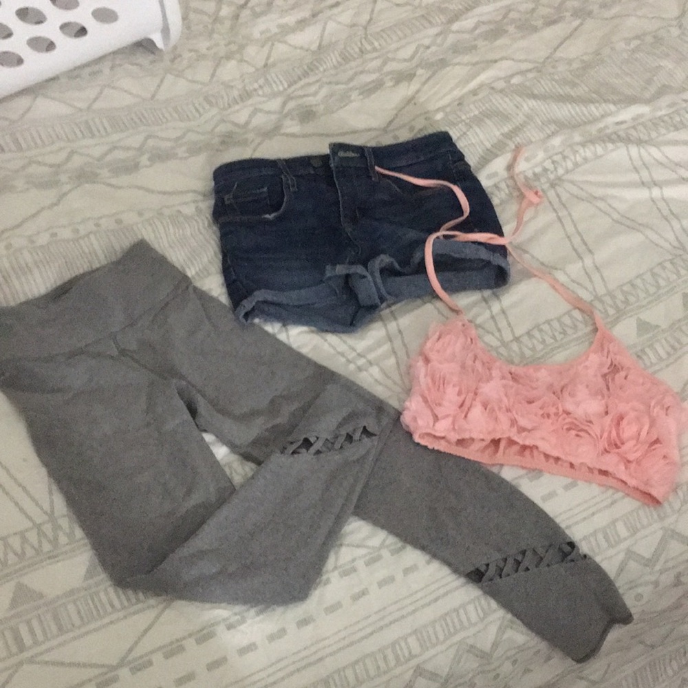 Shorts,  leggings,  top